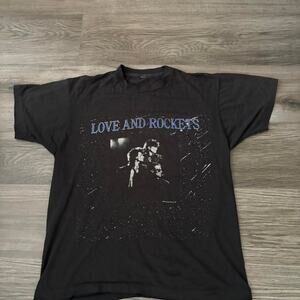 Vintage 80s Single Stitch Love & Rockets Shirt